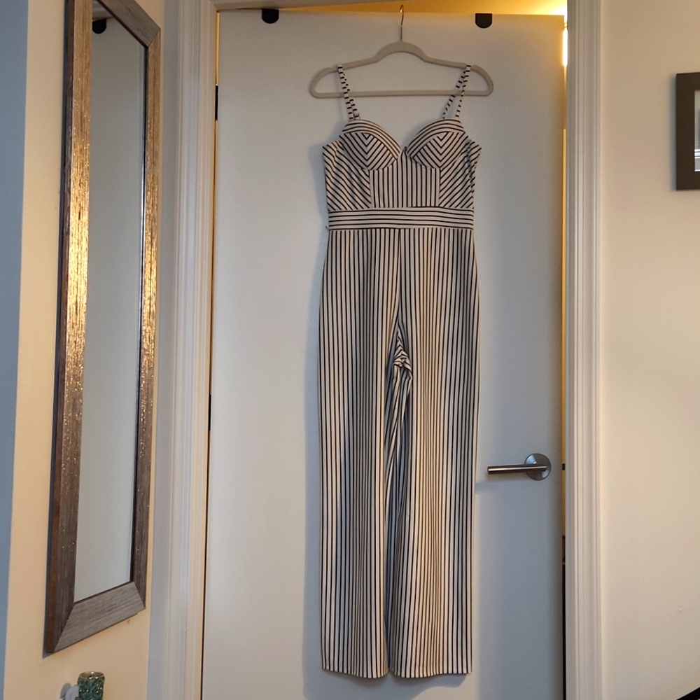 Pinstripe Jumpsuit - Sz L